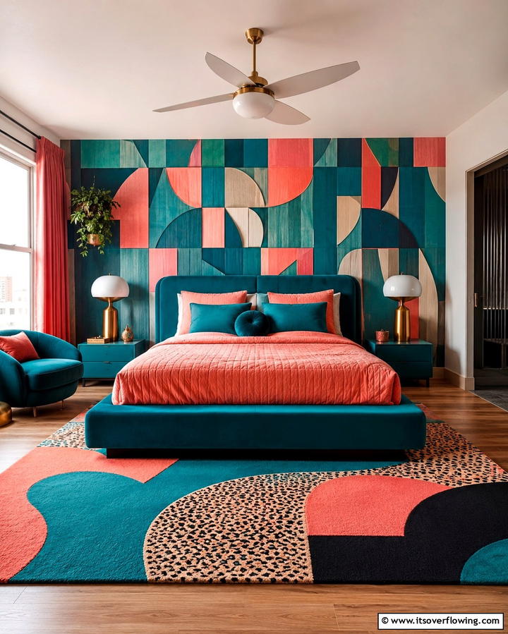 Bold Wallpaper Statements - 30 90s Bedroom Decor Ideas for Retro Rewind Style
