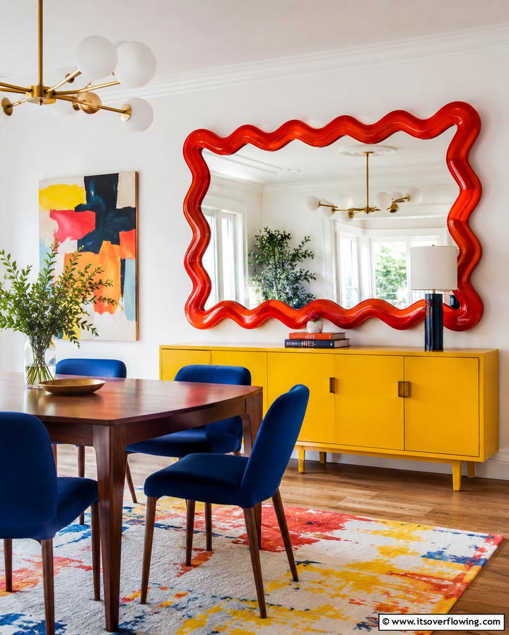 Bold and Bright - 30 Stunning Dining Room Mirror Ideas for Elegance