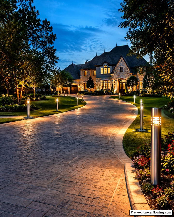 Bollard Lights - 25 Driveway Lighting Ideas to Illuminate Your Home