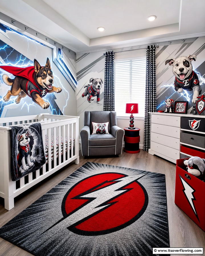 Bolt Heroic Nursery - 30 Disney Nursery Ideas for Magical Baby Rooms