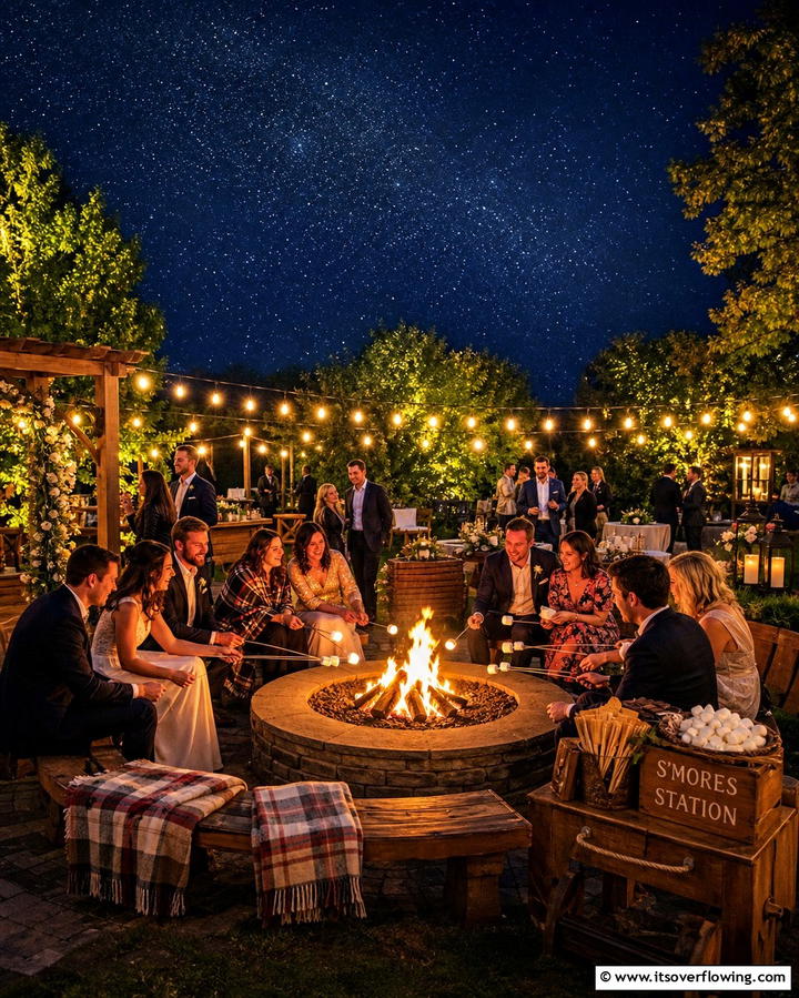 Bonfire Gathering - 25 Casual Wedding Ideas for a Relaxed and Intimate Celebration