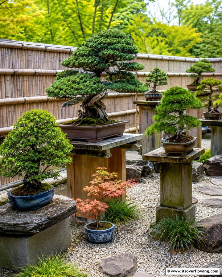 Bonsai Display Area - 30 Japanese Garden Ideas for Zen Outdoor Spaces
