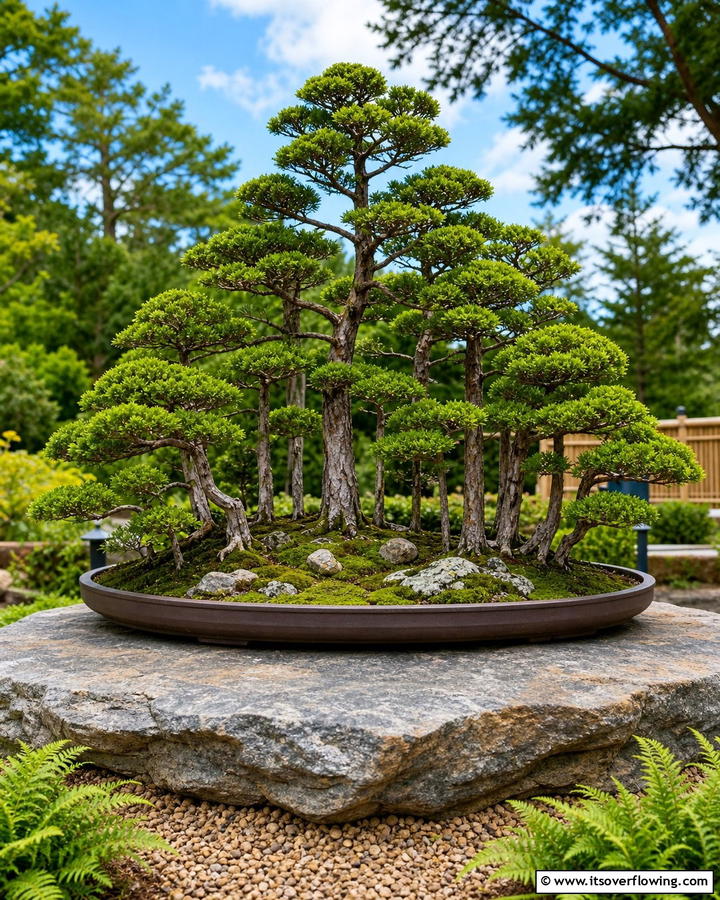 Bonsai Forest Arrangement - 20 Bonsai Garden Ideas- Miniature Landscapes