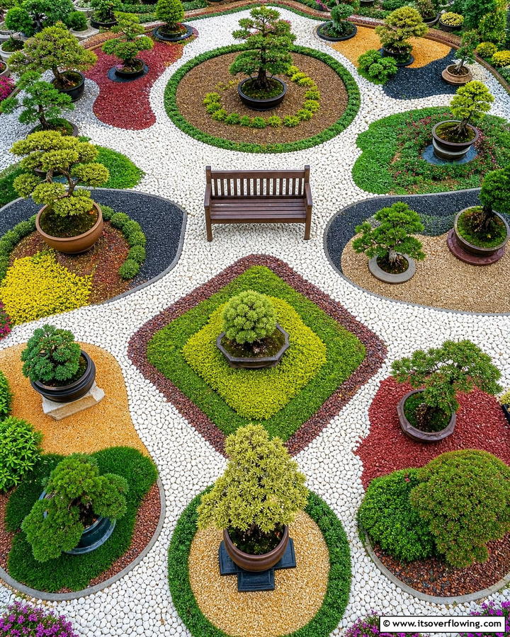 Bonsai Mosaic Garden - 20 Bonsai Garden Ideas- Miniature Landscapes