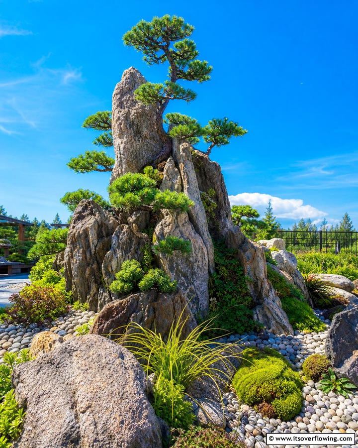 Bonsai Rock Crevices - 20 Bonsai Garden Ideas- Miniature Landscapes