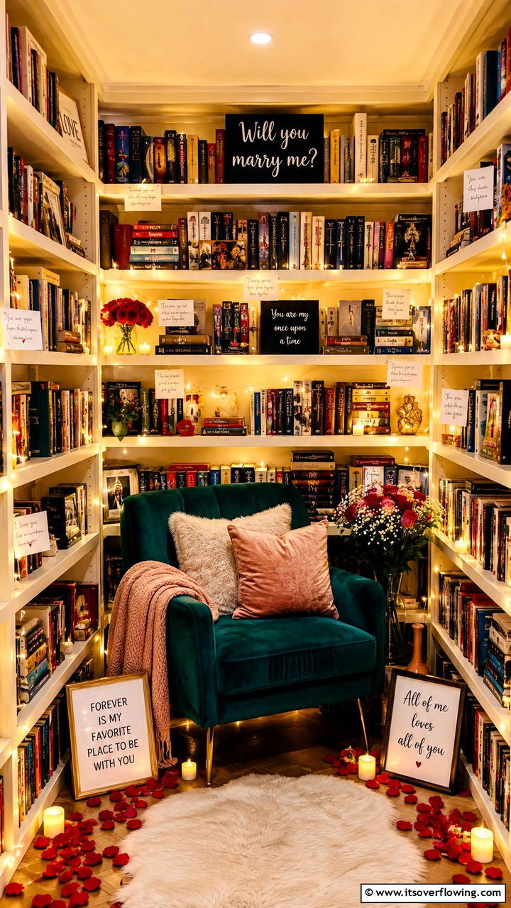 Book Nook Love Proposal - 21 Romantic Wedding Proposal Ideas to Say ‘Will You Marry Me-’