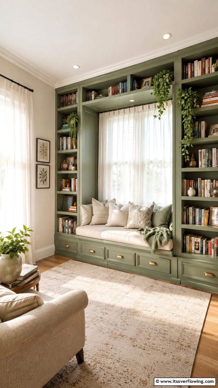 Book Nook Oasis - 30 Creative Bookshelf Decor Ideas for Organized Living Spaces