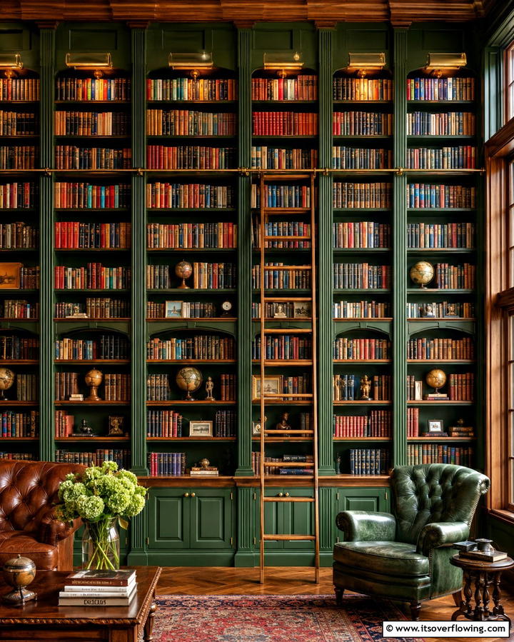 Bookshelf Wall to Showcase Collections - 30 Living Room Shelf Ideas for Stylish Storage Solutions