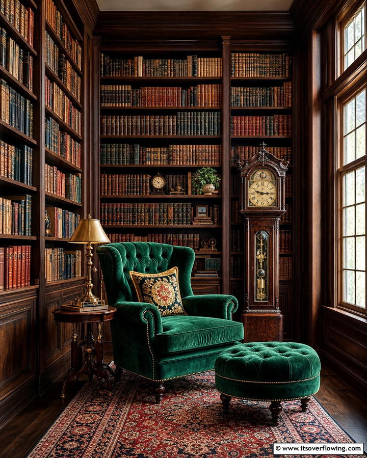 Bookshelves and Libraries - 25 Gothic Living Room Ideas for a Dramatic Space