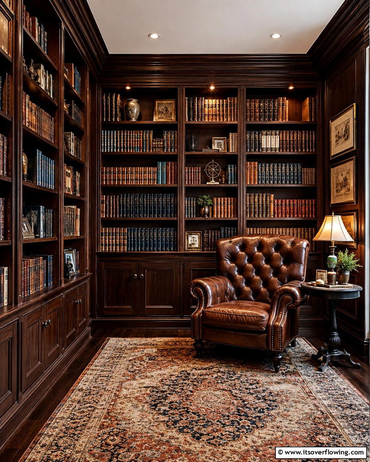 Bookshelves with Vintage Books - 25 Gothic Boho Decor Ideas for a Unique and Eclectic Style