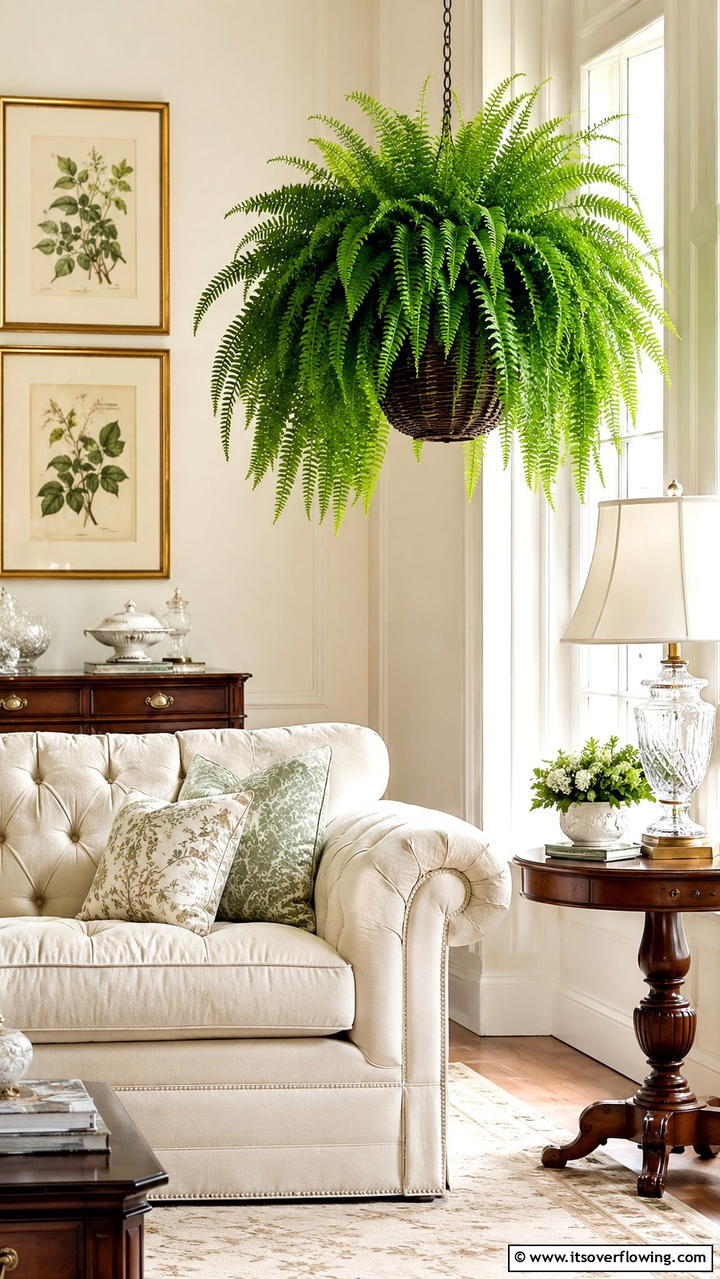 Boston Fern Classic Foliage - 30 Low-Light Indoor Plants That Don’t Need Sun to Thrive