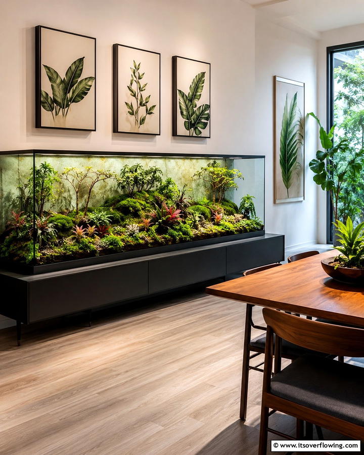 Botanical Artwork Terrarium - 30 Creative Terrarium Ideas for Indoor Gardening Enthusiasts