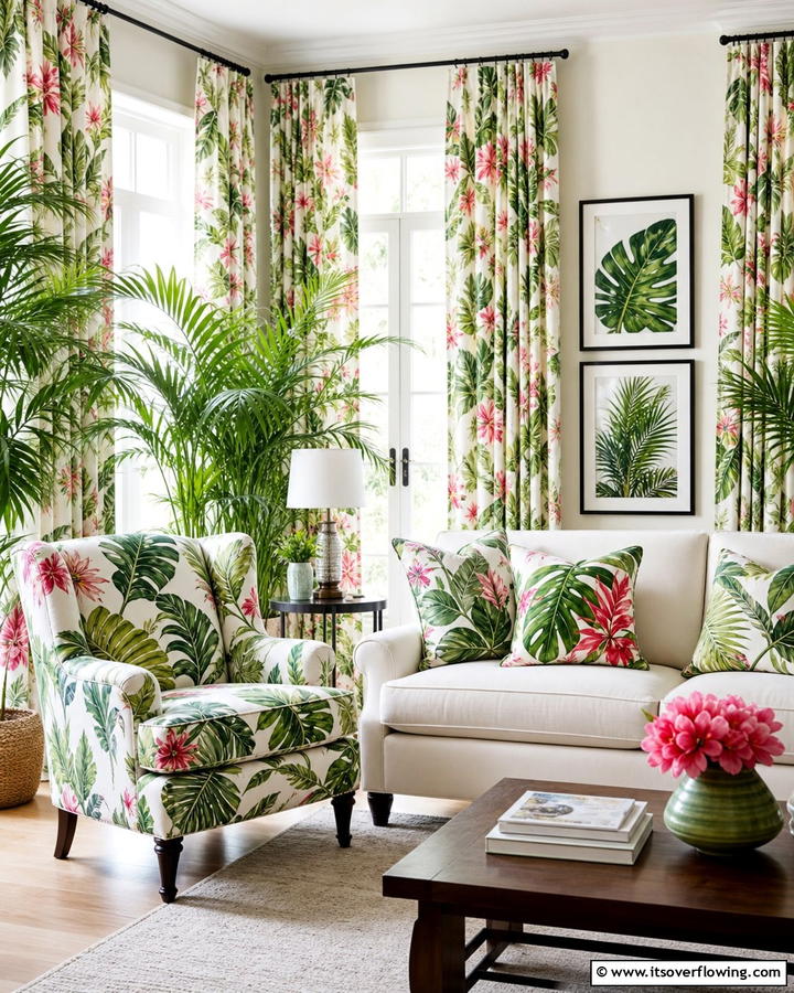 Botanical Print Fabrics - 21 Spring Home Decor Ideas to Refresh Living Spaces
