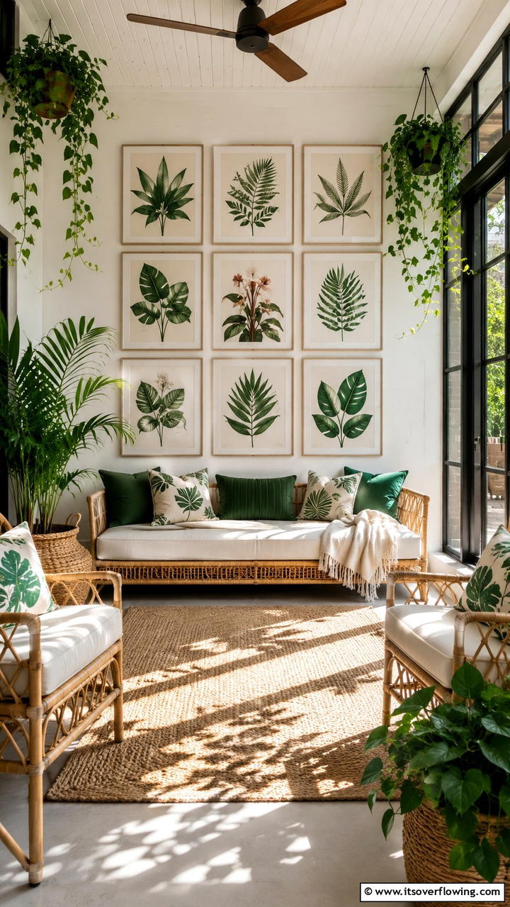 Botanical Prints - 21 Stylish Wall Decor Ideas to Refresh Your Living Space