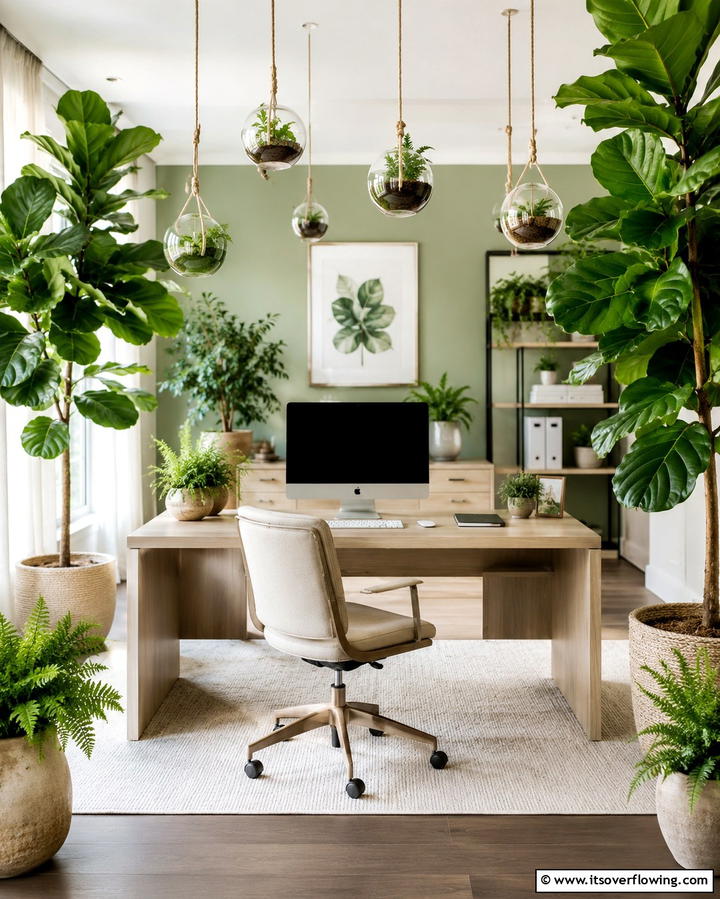 Botanical Touches - 30 Home Office Ideas Designed Specifically for Her