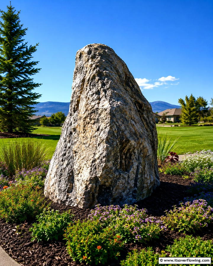 Boulder Accents - 25 Rock Landscaping Ideas to Transform Your Outdoor Space