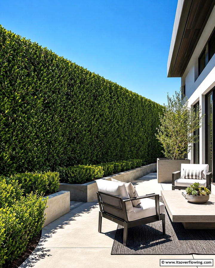 Boxwood as Privacy Screens - 25 Elegant Front Yard Boxwood Design Ideas