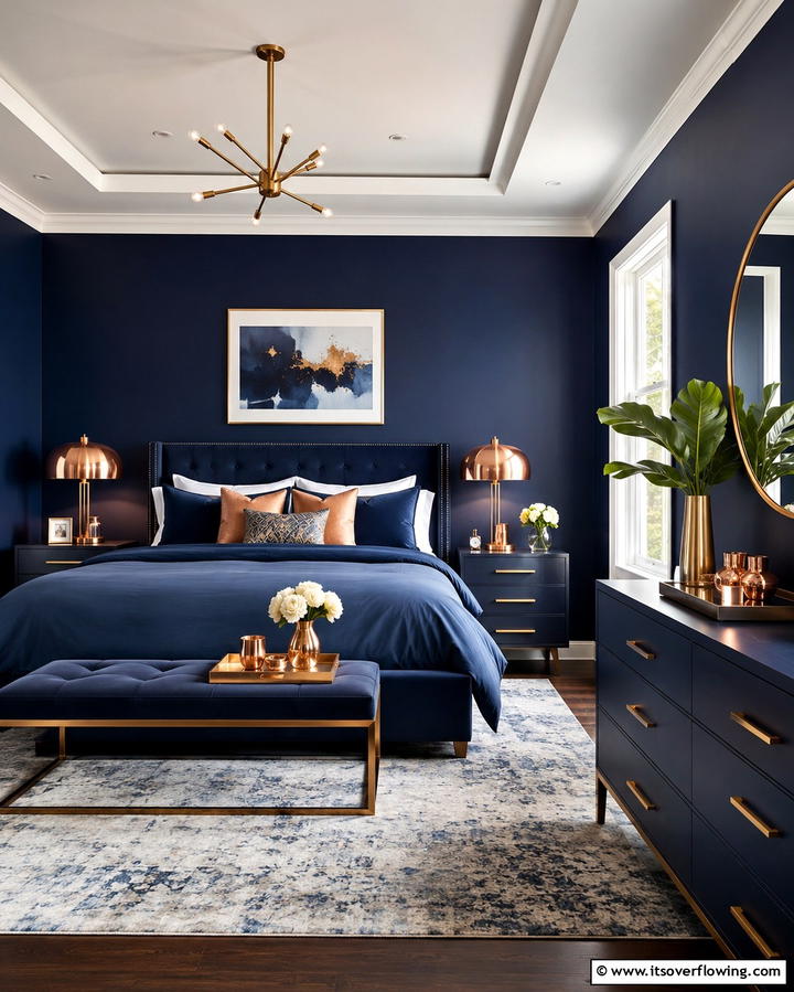 Brass and Copper Accents - 25 Steampunk Bedroom Ideas for a Unique Vintage Look
