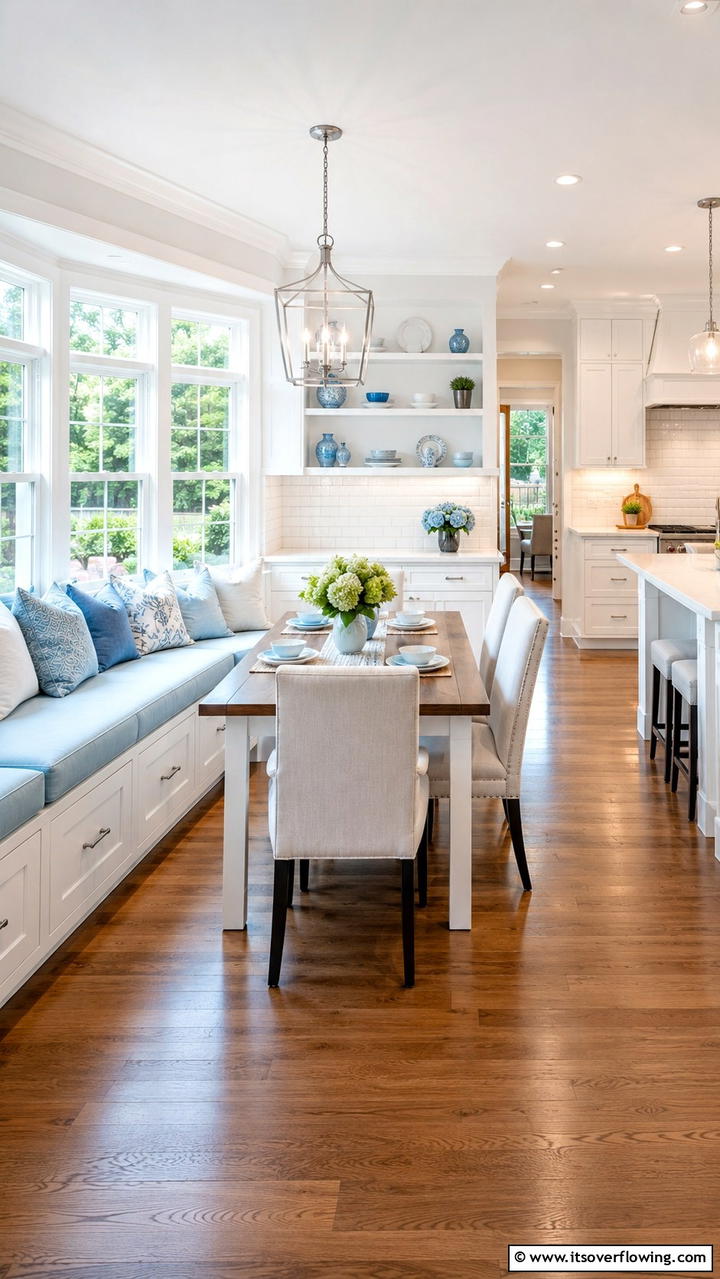 Breakfast Nook with Built ins - 30 Bay Window Ideas to Brighten and Expand Your Space