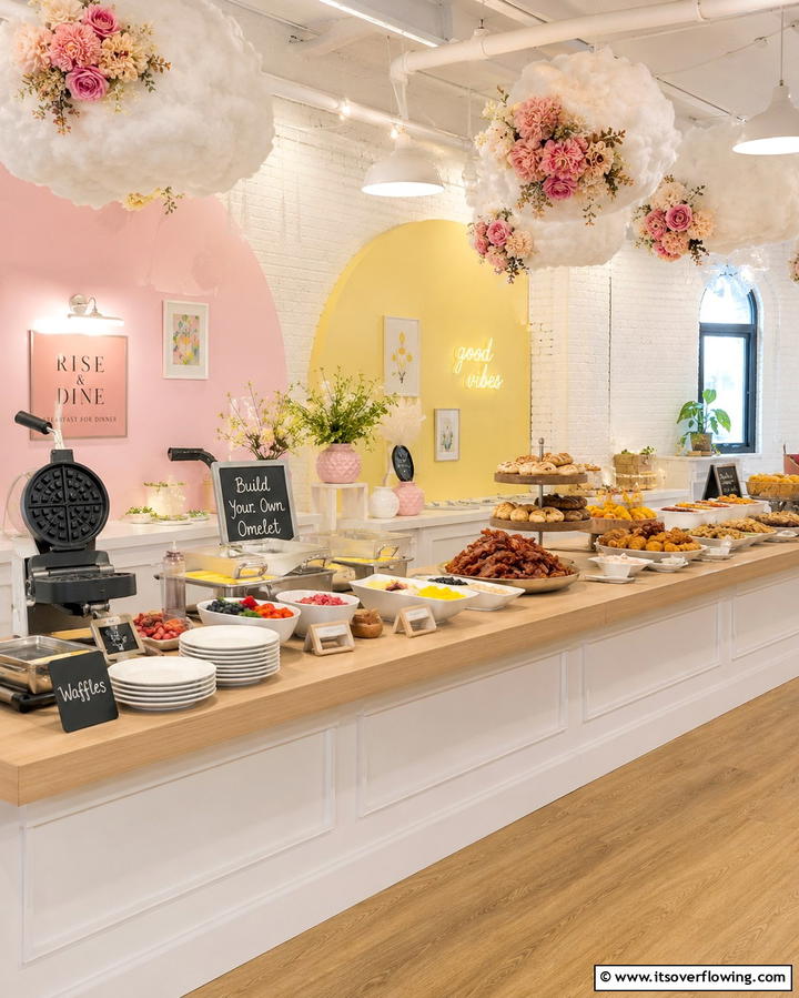 Breakfast for Dinner Buffet - 25 Wedding Buffet Ideas for a Memorable Reception