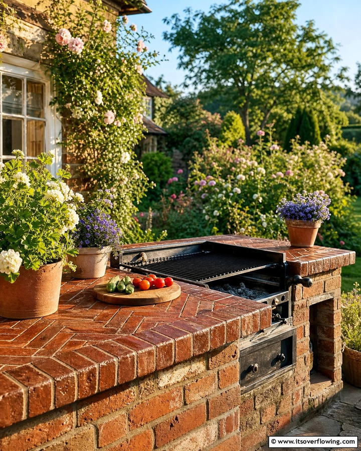 Brick CountertopsExact - 25 Types of Outdoor Kitchen Countertops for Durability
