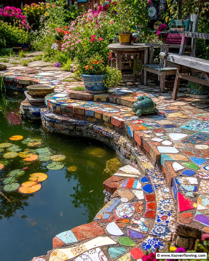 Brick Edging - 25 Pond Edging Ideas for a Polished Look
