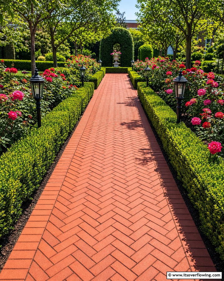 Brick Paver Walkway - 17 Rock Walkway Ideas for Natural and Low-Maintenance Paths