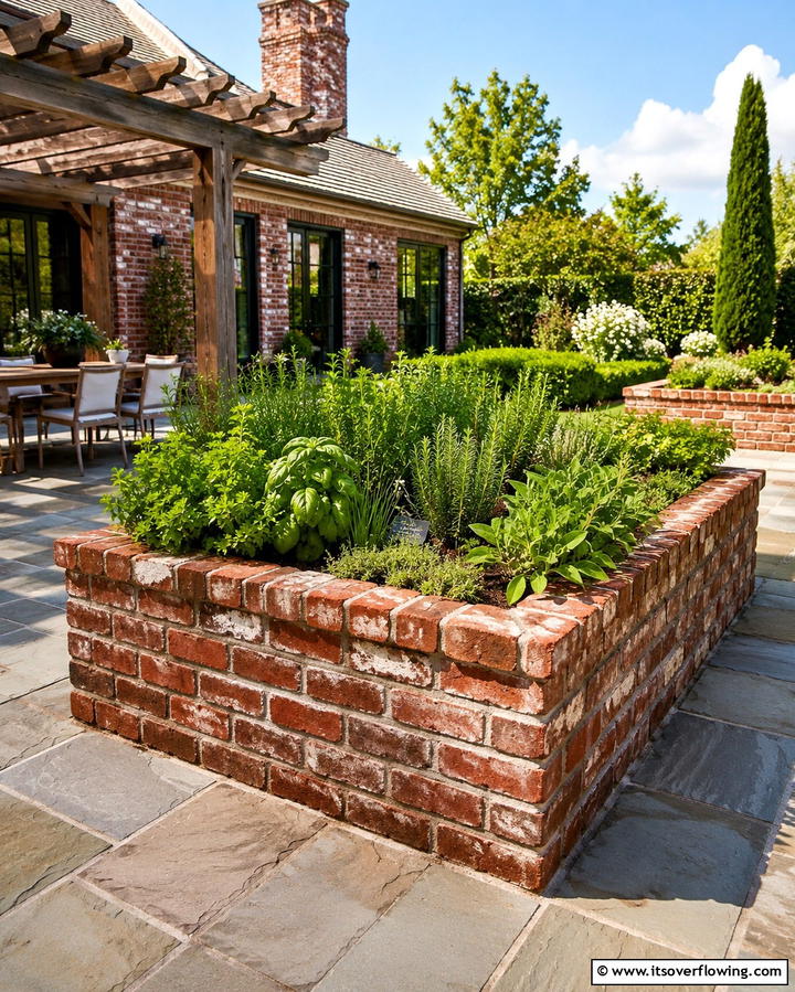 Brick Raised Beds - 25 Inexpensive Raised Garden Bed Ideas for Your Yard