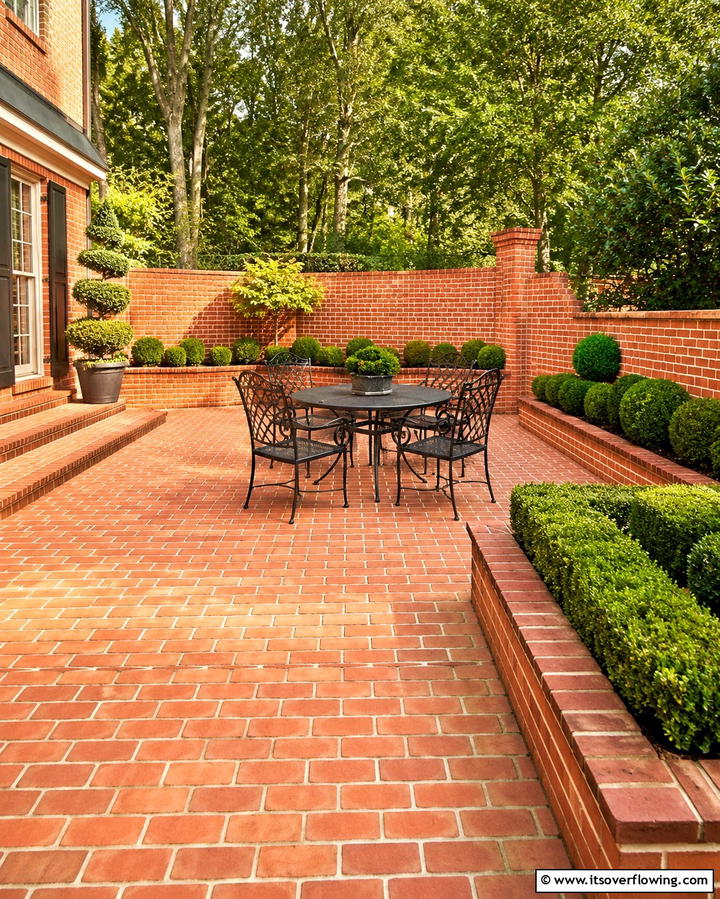 Brick Retaining WallExact - 25 Inexpensive Retaining Wall Ideas for Your Yard