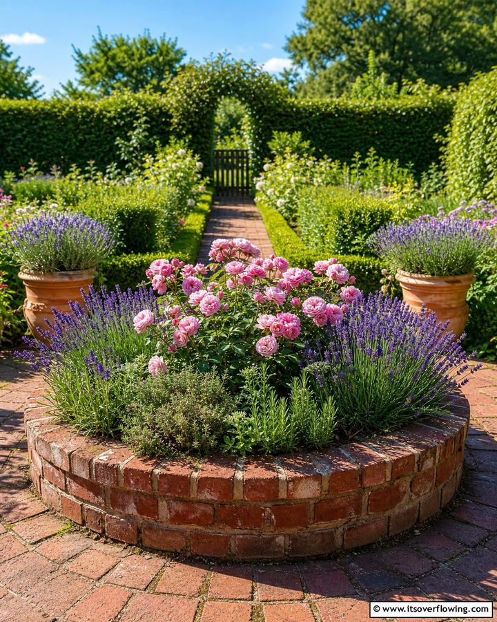 Brick Round Garden Bed - 20 Round Garden Bed Ideas for Unique Landscapes