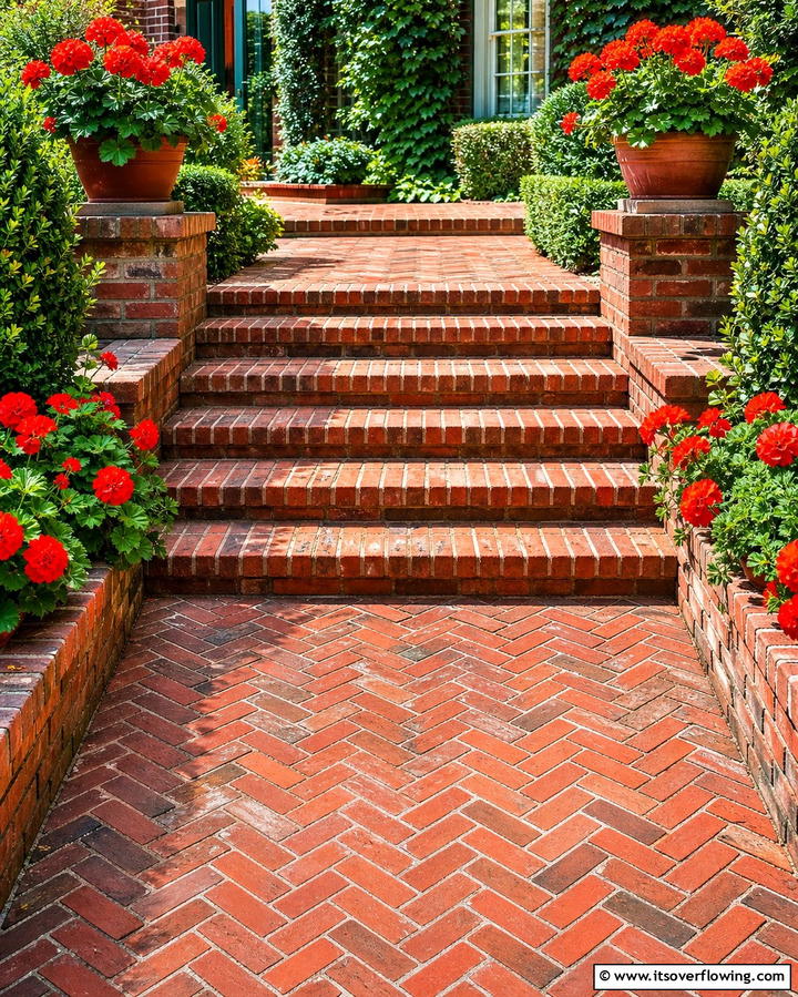 Brick Steps - 25 Patio Steps Ideas to Enhance Your Outdoor Space