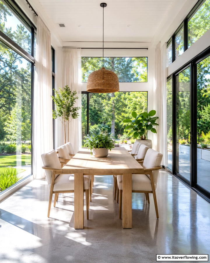 Bright Open Air Dining - 30 Sunroom Dining Room Ideas for Bright and Airy Meals