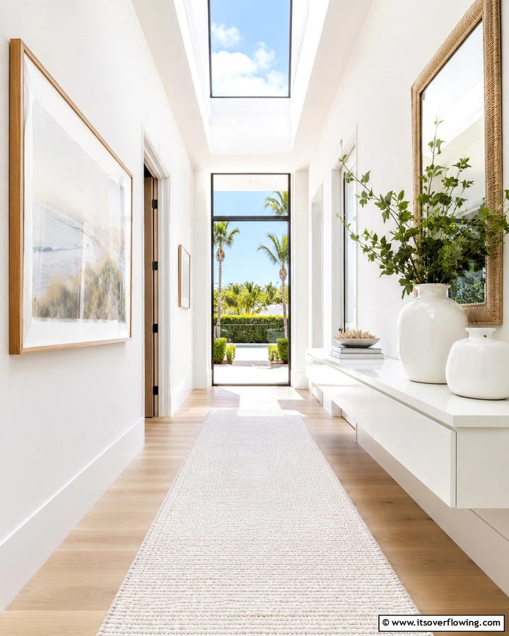 Bright and Airy Designs - 30 Hallway Decor Ideas to Maximize Narrow Spaces