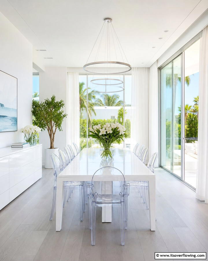 Bright and Airy Dining Room - 21 Dining Room Design Ideas for Elegant Gatherings
