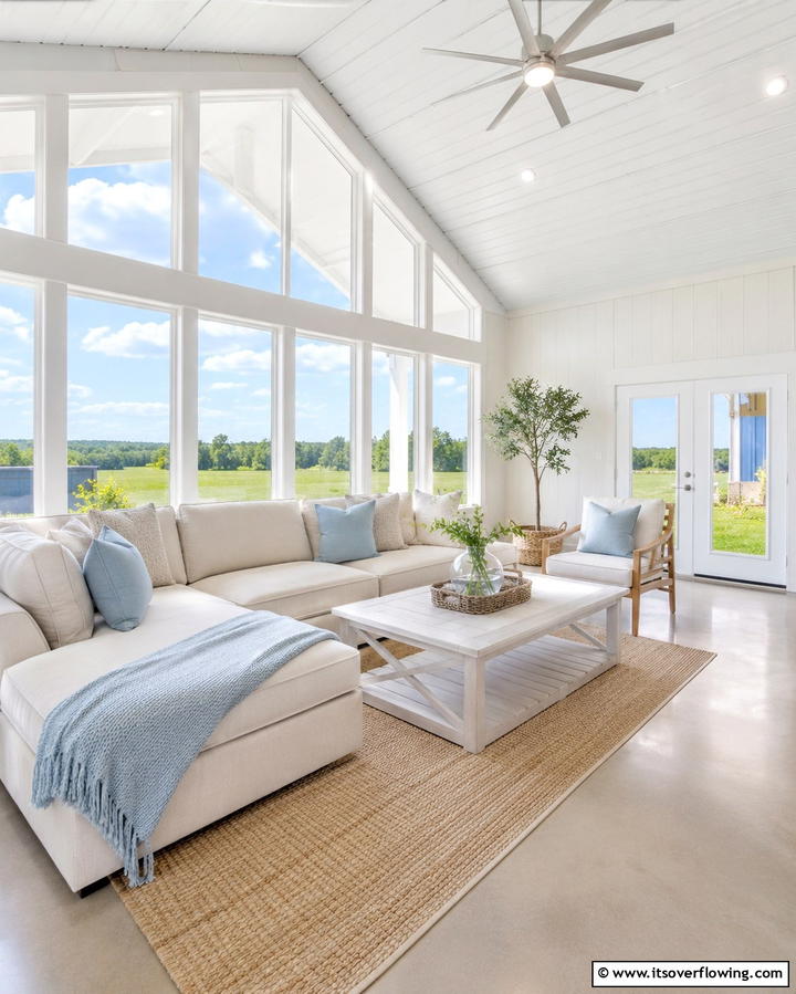 Bright and Airy Interiors - 30 Barndominium Interior Ideas for Spacious Living Designs