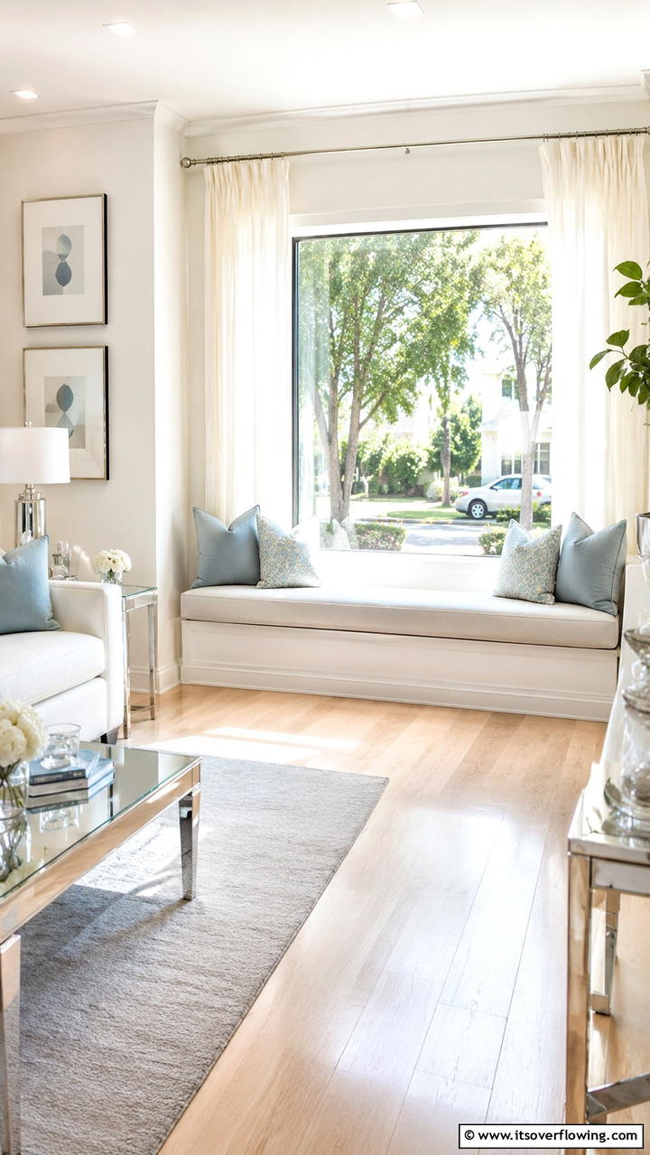 Bright and Airy Seat - 21 Cozy Window Seat Ideas for Reading Nooks and Storage