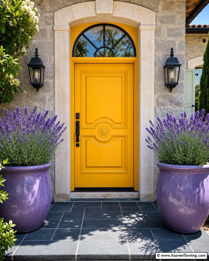 Brightly Painted Doors with Bold Colors - 25 Mediterranean Front Door Ideas for a Warm Welcome