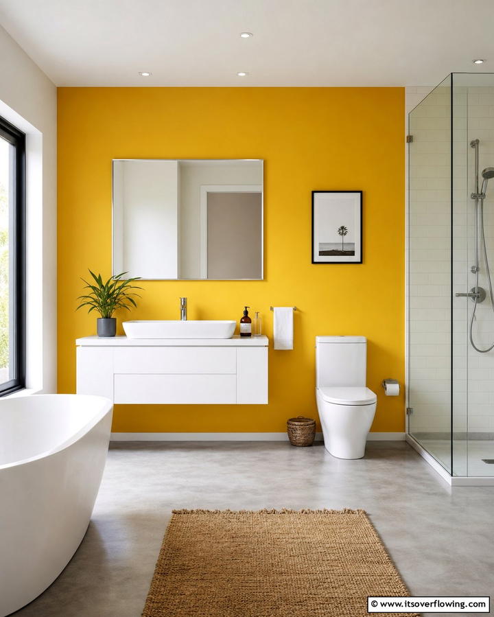 Brightly Painted Walls - 25 Mexican Bathroom Ideas for a Vibrant and Cultural Space