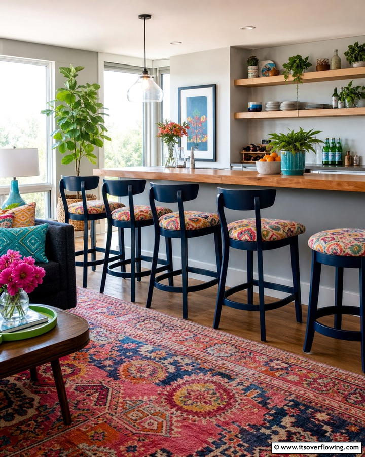 Budget Bar Stools - 30 Budget-Friendly Home Bar Ideas for Entertaining