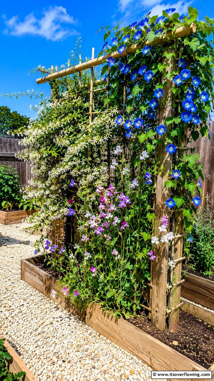 Budget DIY Garden Trellis - 30 Budget Small Garden Ideas to Transform Outdoor Space