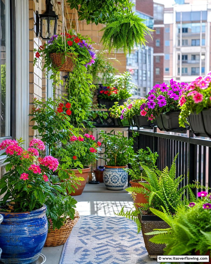 Budget Friendly Balcony Container Garden - 30 Budget Small Garden Ideas to Transform Outdoor Space