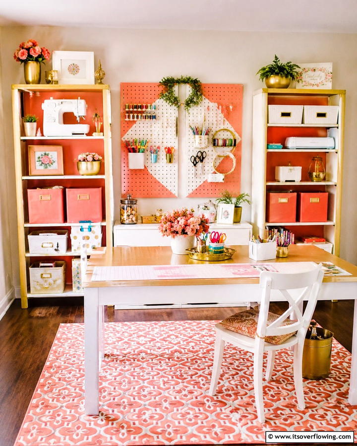 Budget Friendly Craft Room Makeover - 30 Organized Craft Room Ideas for Creative Spaces at Home