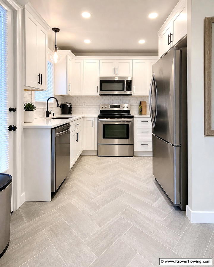 Budget Friendly Flooring Options - 21 Small Kitchen Ideas on a Budget for Maximized Space