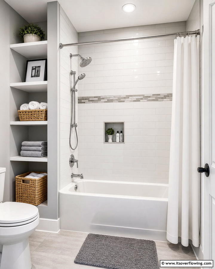 Budget Friendly Upgrade - 30 Tub-Shower Combo Ideas for Space-Efficient Bathrooms