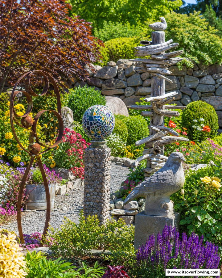 Budget Garden Sculptures - 21 Cheap Backyard Makeover Ideas on a Budget