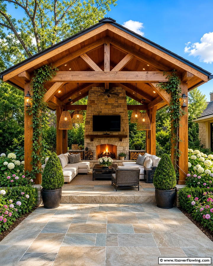 Build a Backyard Pavilion - 25 Backyard Oasis Ideas for Ultimate Relaxation