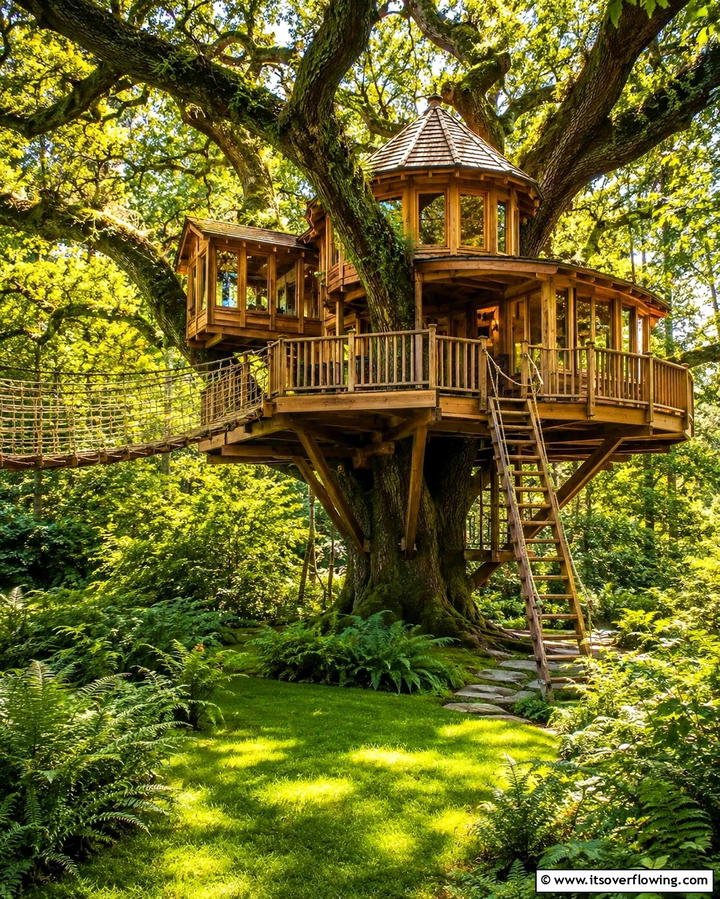 Build a Treehouse - 25 Large Backyard Landscaping Ideas for a Stunning Outdoor Oasis