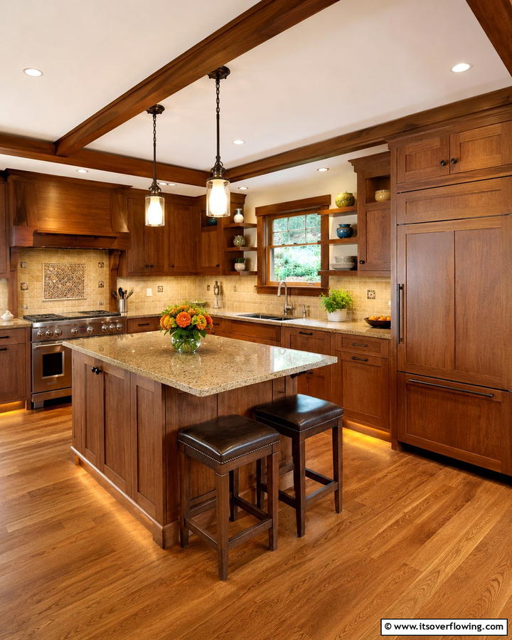 Built In Appliance Panels - 25 Craftsman Kitchen Ideas for a Classic and Timeless Design