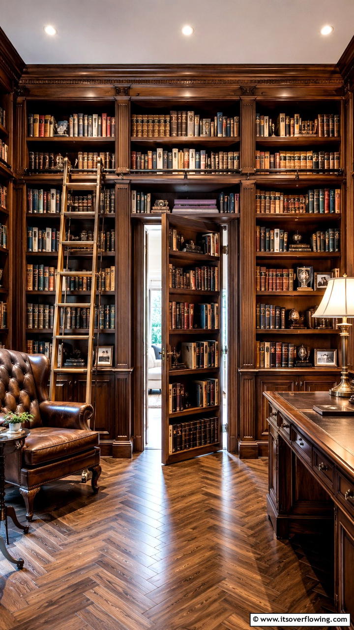 Built In Bookshelf Door - 30 Hidden Door Ideas- Secret Storage & Creative Spaces