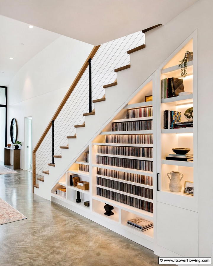 Built In CD Shelving - 20 Creative CD Storage Ideas for Modern Homes